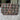 Tweed Handbag Multi Colors Pink and Beige/Ribbons/Gold Sequins